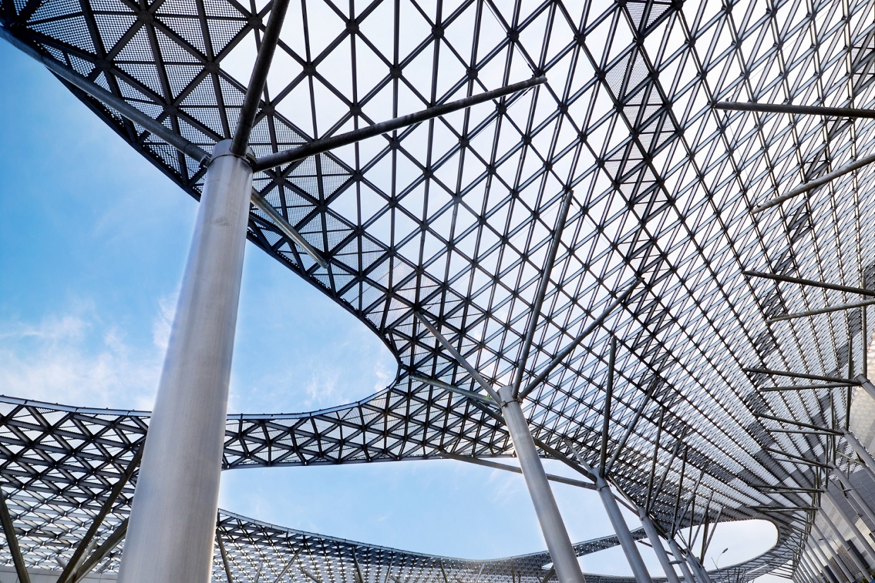 Triangular Glass Ceiling